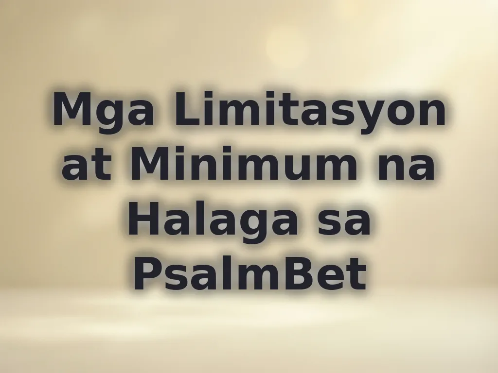 Mga Limitasyon sa Transaksyon
